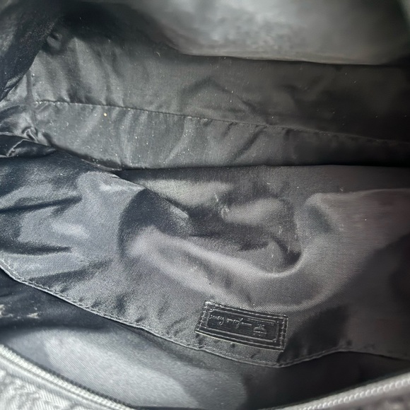 MCM Vintage black nylon Visetos Travel Tote monogram bag. Made In Germany. - Picture 12 of 13